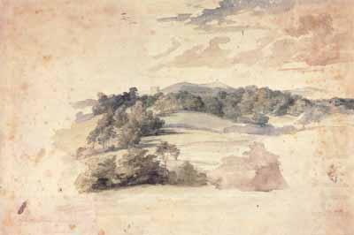 Anthony Van Dyck Hilly landscape with trees (mk03) china oil painting image
